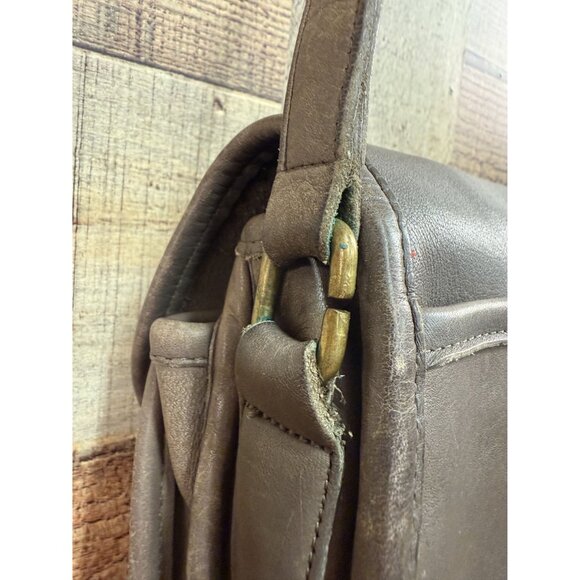 Vintage Coach 9954 Prairie Bag in Brown Leather Crossbody Purse - Picture 14 of 16